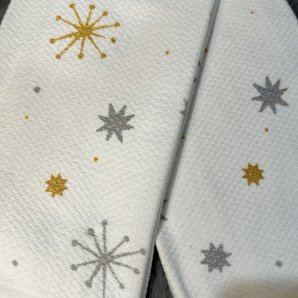 NWT Kate Spade Starburst kitchen towels | set of 2 - Picture 3 of 5